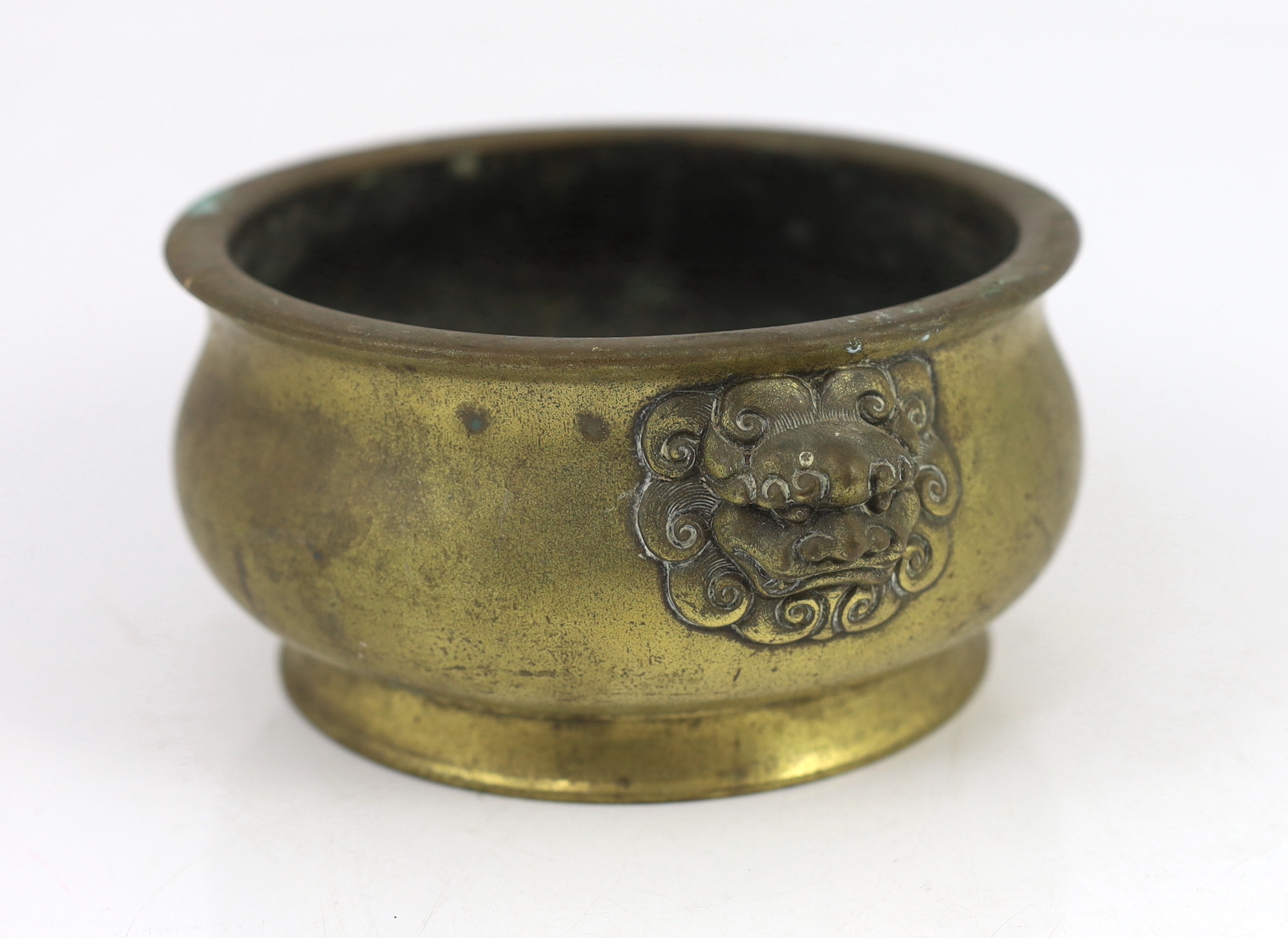 A Chinese polished bronze censer, gui, Xuande mark, 18th/19th century